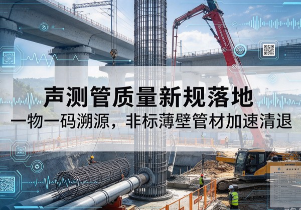 洛龙声测管质量新规落地，一物一码溯源，非标薄壁管材加速清退